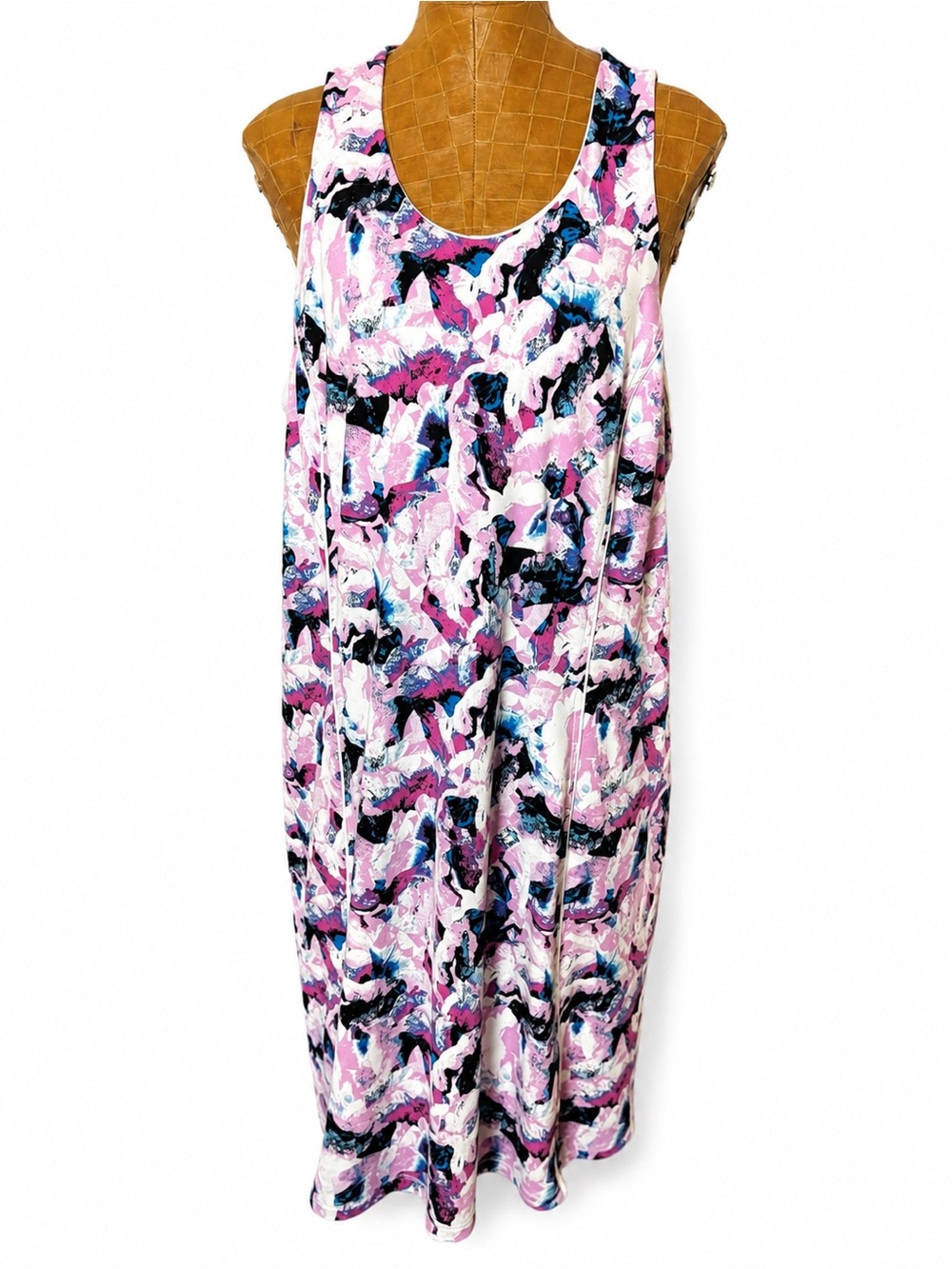 LIVI for Lane Bryant Abstract Print Sleeveless Swing Dress Plus Size 22/24